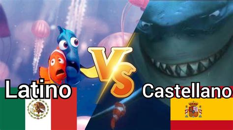 Buscando A Nemo: Doblaje Latino VS Doblaje Castellano | Round 2 |   YouTube