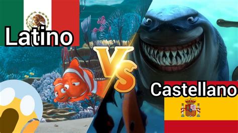 Buscando A Nemo: Doblaje Latino VS Doblaje Castellano | Round 5 |   YouTube
