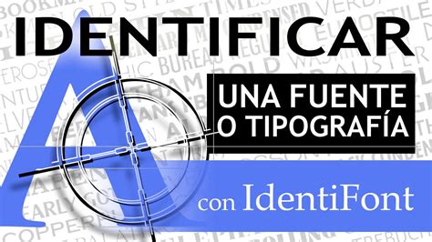 Buscar tipografía con Identifont español 2016   YouTube