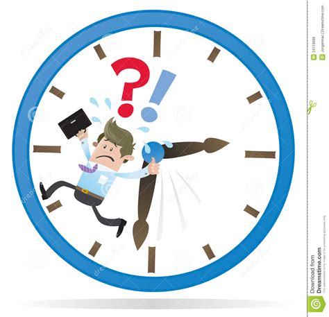 Business Buddy Is Running Out Of Time. Stock Vector ...