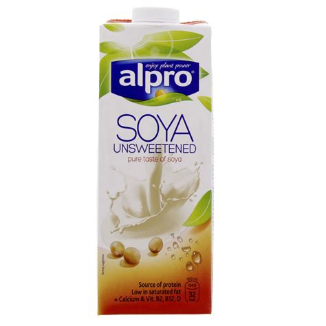 Buy Alpro Soya Unsweetened Soya Milk 1 Litre Online in UAE ...