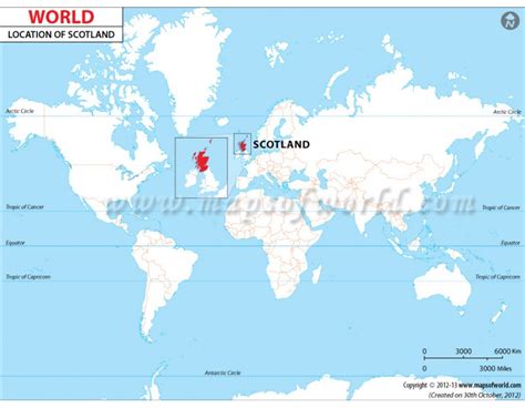 Buy Printed Scotland Location Map