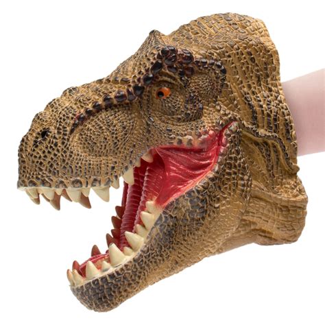Buy Rubber Dinosaur Hand Puppet   T Rex