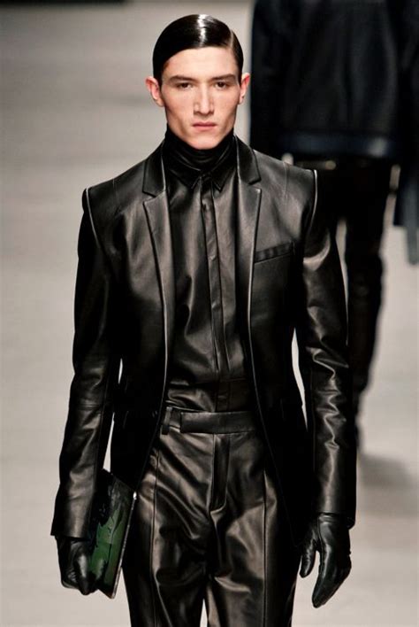 BYUNGMUN SEO. 2014 Fall   Winter COLLECTION, Black leather ...