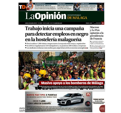 Cabecera Diario La Opinión de Málaga | Editorial Adarve