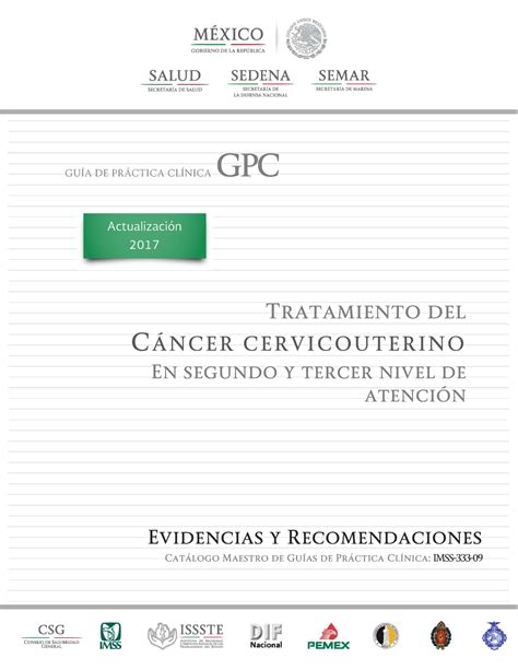 Cacu 2   CACU   GUÍA DE PRÁCTICA CLÍNICA GPC Tratamiento del CÁNCER ...