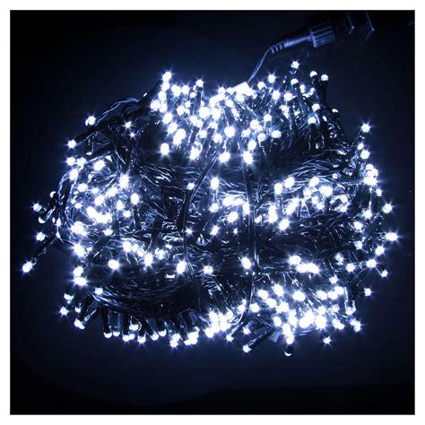 Cadena de luces de Navidad 1000 LED blanco hielo ...