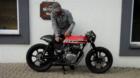 Cafe Racer RAT yamaha xs 400 kickstart   Built Motor Work ...