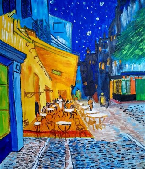 Cafe Terrace at Night  inspired by Vincent van Gogh ...