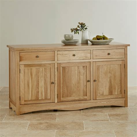 Cairo Large Sideboard in Natural Solid Oak | Oak Furniture ...