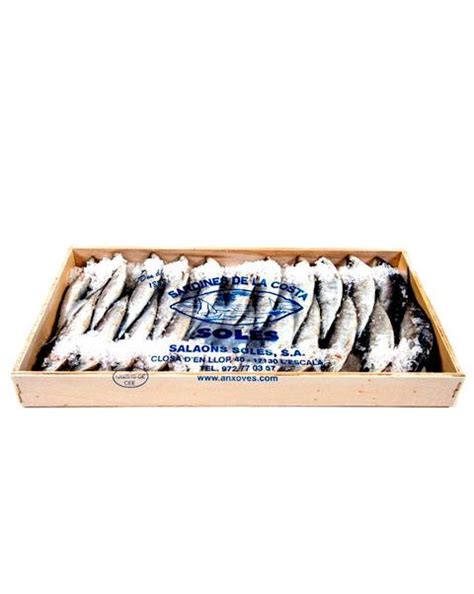 Caja de 44 sardinas  producto congelado   5 unidades  – Anchoas SOLÉS