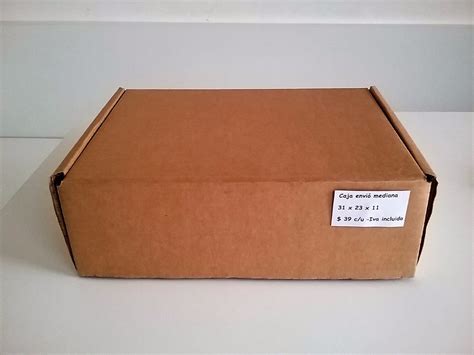 Caja De Carton Para Envíos Mediana   31 X 23 X 11 Cm ...