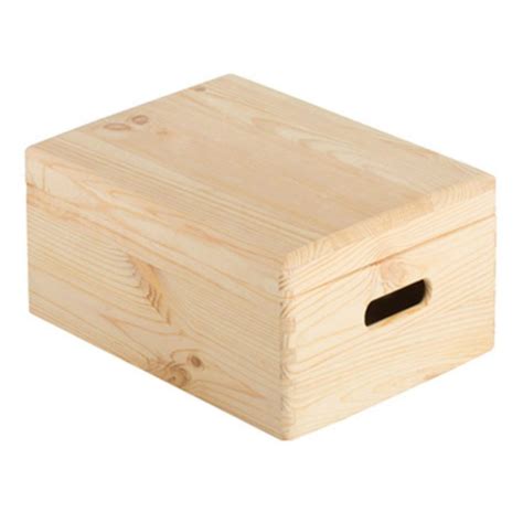 Caja de madera natural con tapa – Carpinteria Castellar