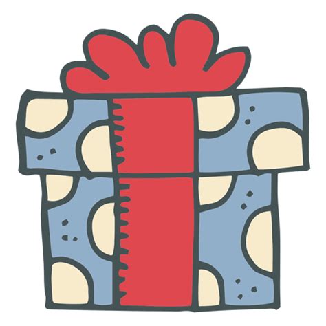 Caja de regalo dibujado a mano icono de dibujos animados 6 ...