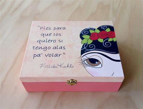Caja Frida por Angélica Tamayo | Cajas pintadas, Cajas de ...