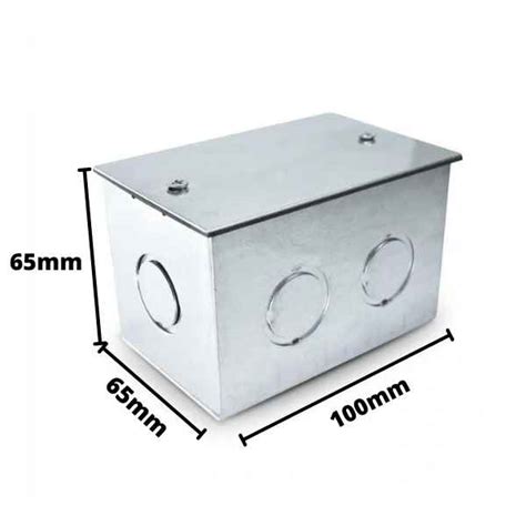 Caja metalica 100x65x65 zincada c/sello – Jechman