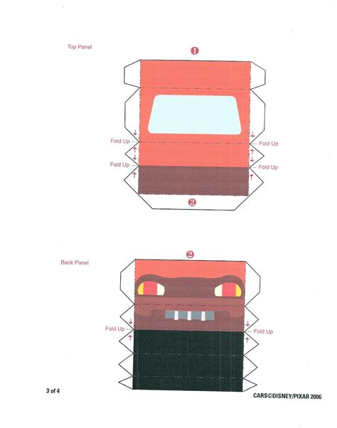 Cajitas de Cars para imprimir y armar   Guía de MANUALIDADES