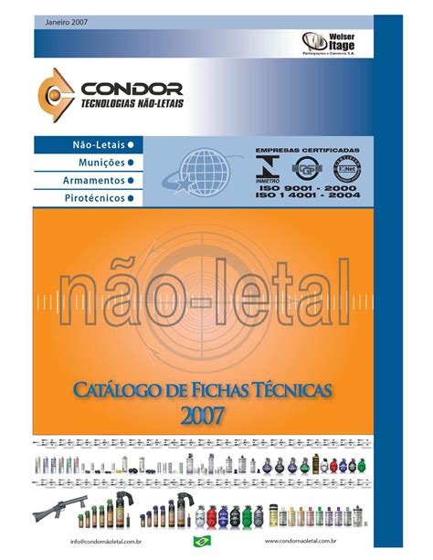 Calaméo   4. Catalogo de Fichas Técnicas de Condor