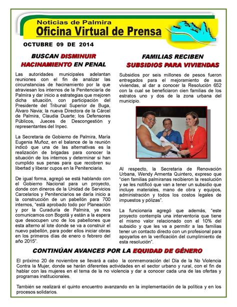 Calaméo   Noticias De Palmira, Octubre 9 De 2014