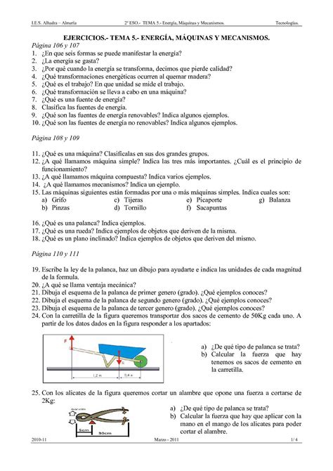 Calaméo   PREGUNTAS 2º ESO.  TEMA 5.  Energía, Máquinas y ...