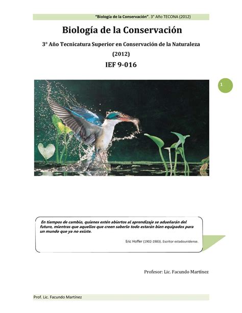 Calaméo   Texto: Biología de la Conservación. IEF 2012