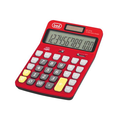 Calcolatrice elettronica rossa Trevi Calcolatore ...