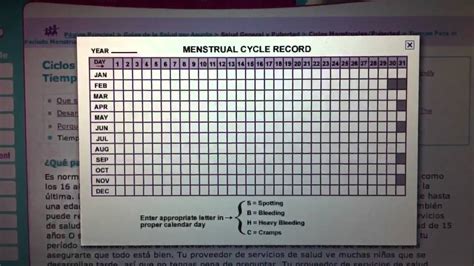 Calcula la duración de tu ciclo menstrual  calendario femenino   YouTube