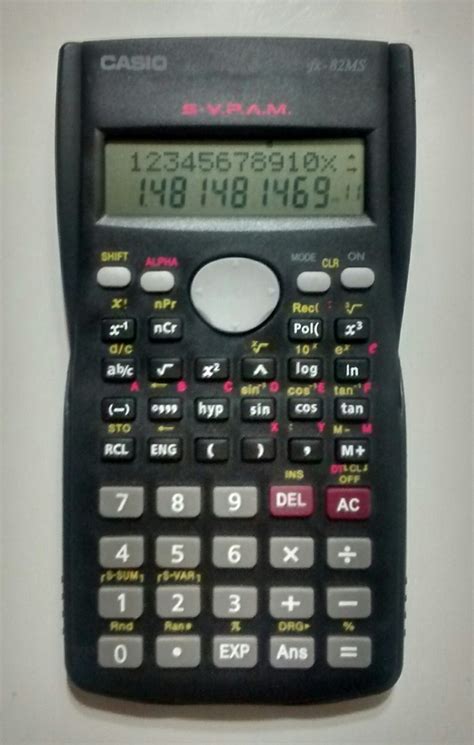 Calculadora Científica Casio Fx82 Ms, Doble Linea   Bs. 18.200,00 en ...