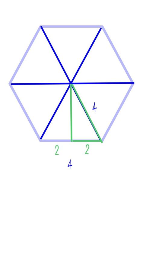 Calcular el área de un hexágono regular si se sabe que la ...