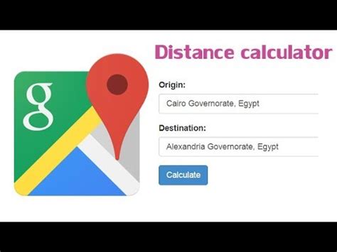 calculate distance between two points google maps YouTube