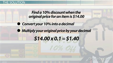 Calculating a 10 Percent Discount: How to & Steps   Video ...