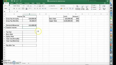 Calculating Income Tax Using Excel   Easy Method   YouTube