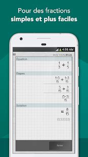 Calculatrice Fraction Gratuite – Applications sur Google Play