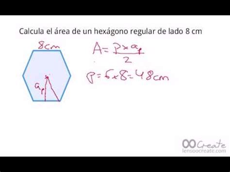 cálculo del área de un hexágono regular conocido su lado ...