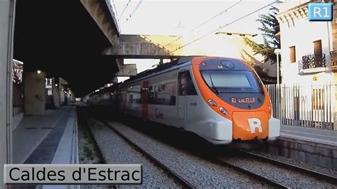 Caldes d Estrac R1 : Rodalies Barcelona   Renfe Civia   447     YouTube