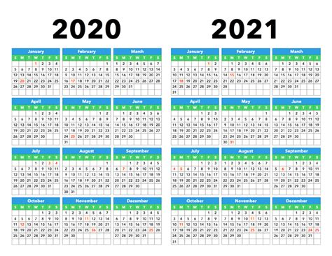 Calendar 2020 2021 – Calendar Options