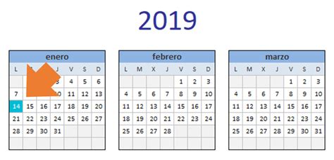 Calendario 2019 en Excel listo para imprimir | escuela ...