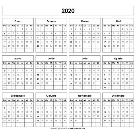 Calendario 2020 | Calendar 2019 printable, Online calendar ...