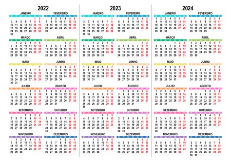 Calendário 2022, 2023, 2024 – calendarios365.su