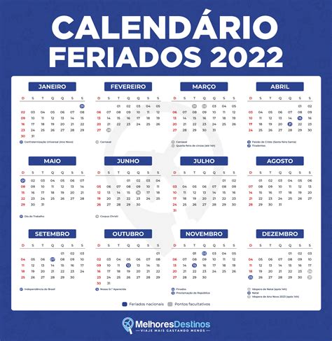 CalendáRio 2022 Com Feriados Para Imprimir   Calendario Lunare