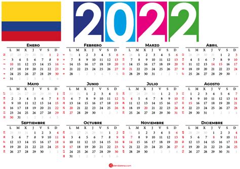 calendario 2022 festivos colombia en 2021 | Calendario ...
