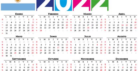 Calendario 2022 Para Imprimir Calendarena