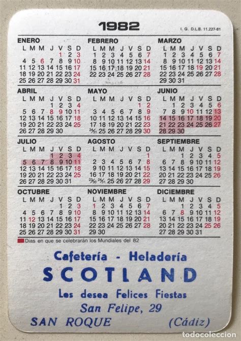 calendario año 1982 athletic de bilbao mund Comprar ...