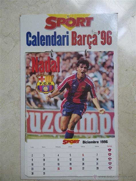 calendario barça 1996   Comprar Calendarios Deportivos Antiguos en ...