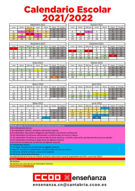Calendario Escolar 2021 2022   C1ngw0wn Rh5jm   Calendario del curso ...