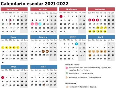 Calendario escolar 2021 2022: cuándo empiezan y terminan las clases en ...