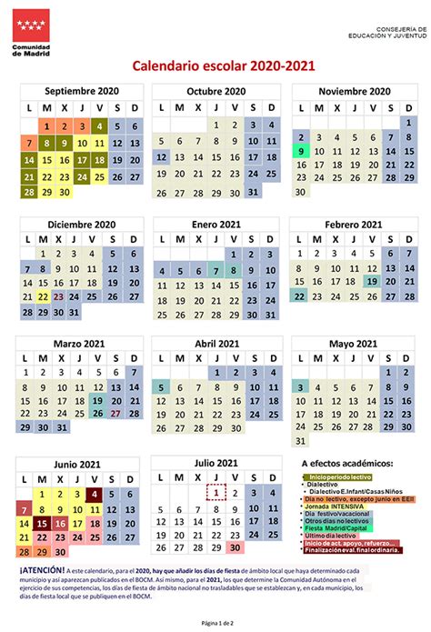 Calendario Escolar 2022 A 2023 Madrid   AliciaCutlack