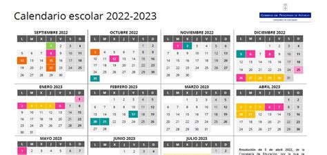 Calendario Escolar 2023 2024 Asturias Flag   IMAGESEE