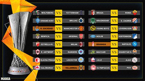 Calendario Europa League: Horarios y fechas de los dieciseisavos de ...