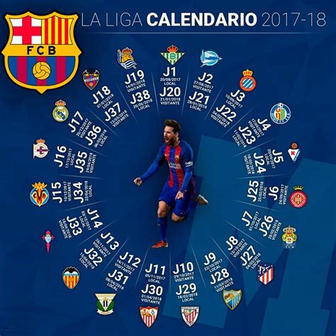 Calendario FC Barcelona 2017 2018 | Liga Española Santander